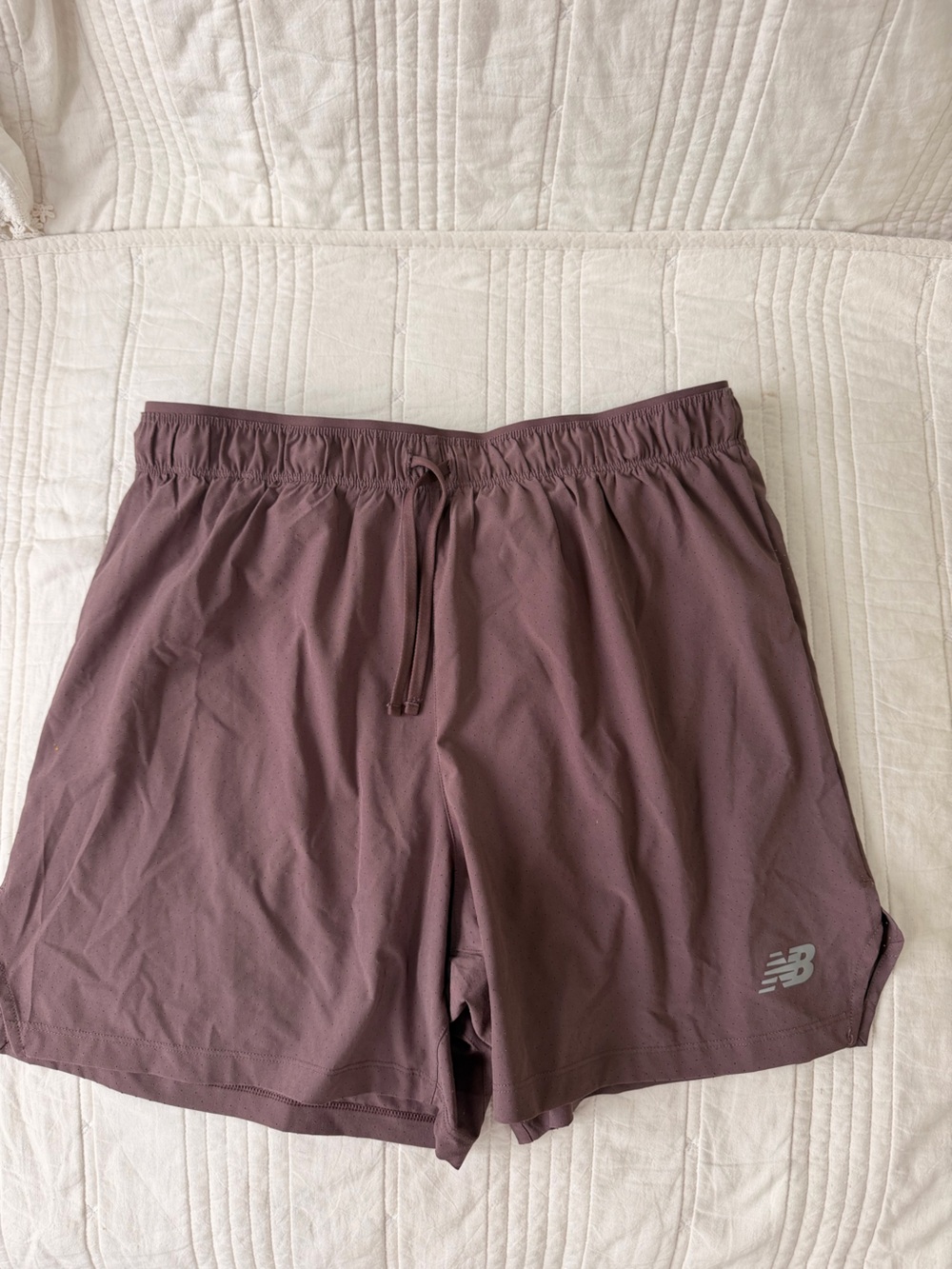New Balance Men's Dusty Maroon Athletic Shorts